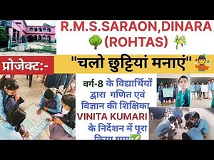 🔴 pbl चलो छुट्टियां मनाए 🏌️ class 8 maths project model 💡chalo chutti manaye project 🤔 rms saraon