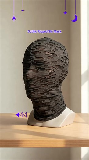 Musion Edgy Gothic Punk Ripped Ski Mask Review