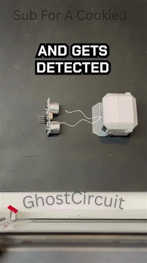 Explaining Ultrasonicsensor Sensor Detailed in 60 Seconds #ultrasonicsensor #ghostcircuit #shorts