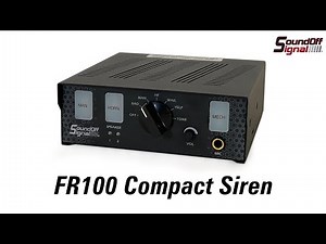 FR100 Series Siren & Available Tones