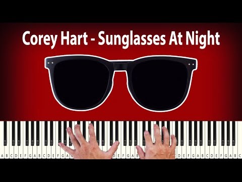 Corey Hart - Sunglasses At Night - PIANO TUTORIAL