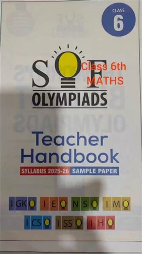 #Class 6th maths SOF Olympiad sample paper