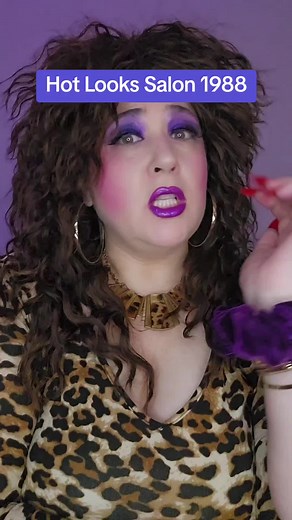 80s Hair Makeover Transformation at Hot Looks Salon
