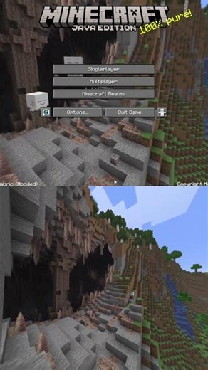 The Minecraft Main Menu Seed #minecraft #bestminecraftclips #trending #memes #funny #gaming #shorts