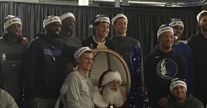 Mavericks turn practice facility into Christmas wonderland for at-risk kids