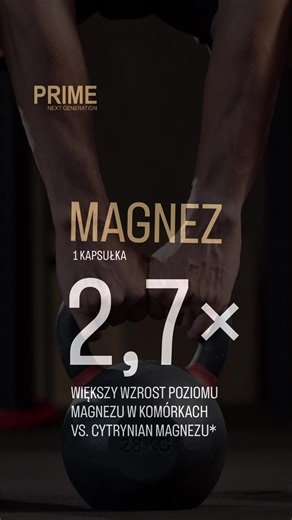Chcesz wiedzieć więcej o MAGNEZIE NEXT GENERATION? Zobacz, MAGNE MAX GOLD MAGNEXT™ i dlaczego jest NEXT GENERATION. Suplementy diety NEGXT GENERATION | PREMIUM MAGNEXT™ MAGNEZ NEXT GENERATION Formuła: 1 Kapsułka / Dzień Oszczędzaj CZAS najcenniejszą rzecz na Świecie! Łatwiejsza suplementacja! Innowacyjna forma PREMIUM! 400 mg MAGNEZ MAGNEXT™ (w jednej Kapsułce!) 666 mg MIKROGRANULKI TLENKU MAGNEZU (w jednej Kapsułce!) POTWIERDZONE BADANIEM: 2,7× WIĘKSZY WZROST POZIOMU MAGNEZU W KOMÓRKACH VS. CYT