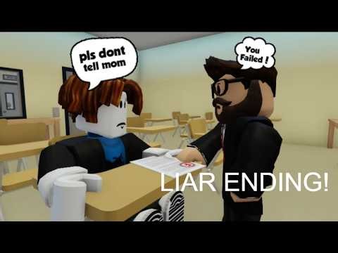 ROBLOX OOPS I FAILED MY MATH TEST *LIAR ENDING*!