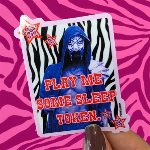 Emo Alt Metal Band Sticker, Grunge, Alternative, Goth Aesthetic, Band Sticker, Punk Rock, Dark Band, Rock Music, Zebra Print, Y2k, Edgy - Etsy
