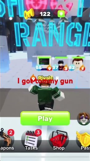 I got tommy gun #roblox #funk #rivals
