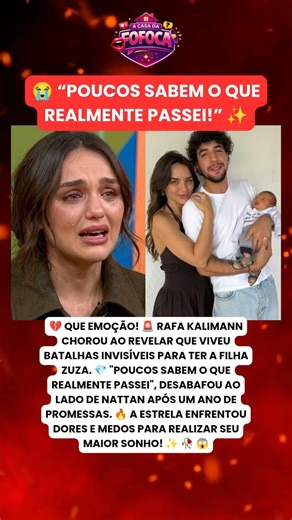🚨 RAFA KALIMANN REVELA LUTA SILENCIOSA PARA SER MÃE! 🙏🏻