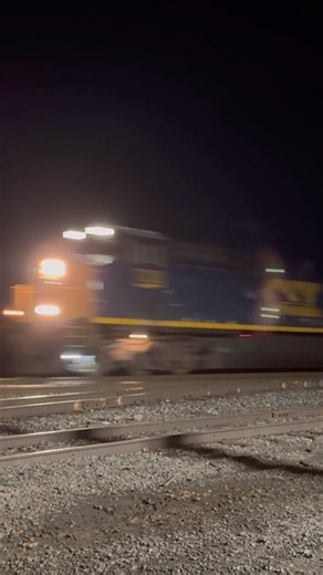 CSX Night Time Autoracks Thunder Past!