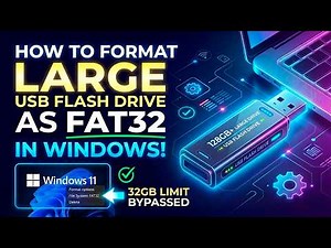 How to Format Large USB Flash Drives as FAT32 in Windows (Easy Free Tool)