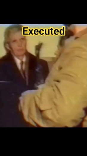 Last moments of Nicolae Ceaușescu the dictator of Romania.