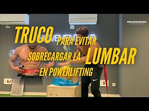 TRUCO para evitar sobrecargar la LUMBAR en sentadilla y peso muerto