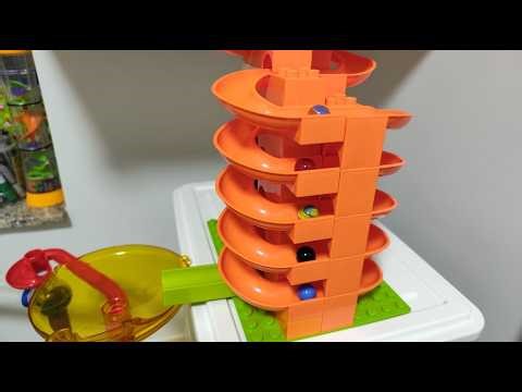 Super Spiral Marble Run Race with a CRAZY ENDING!