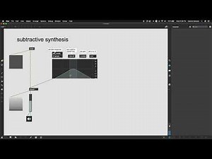Subtractive synthesis in Max/MSP