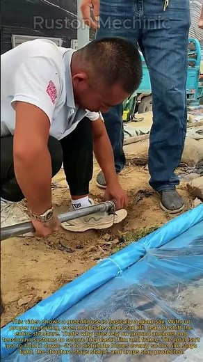 How to Secure Greenhouse Film: Professional Ground Anchor Installation