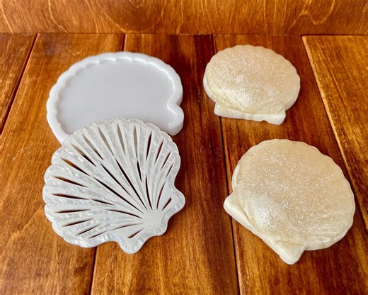 Coastal Soap Gift Box, Clam Shell Soap, Acrylic Soap Dish, Hand Crafted - Etsy Canada