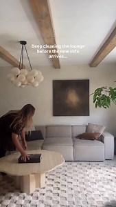 Sofa reveal pending… tune in tomorrow to see more! But I’m curious, based on that sneak peek of the shape at the end, what do you think we went for? Neutral or colour? | Mishkashoe