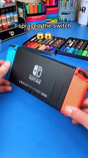 Spray Painting Nintendo Switch - Custom Mumba Art Tutorial
