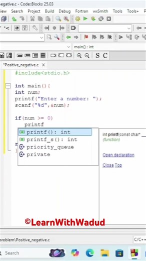 Find Positive and Negative Number using C programming.
