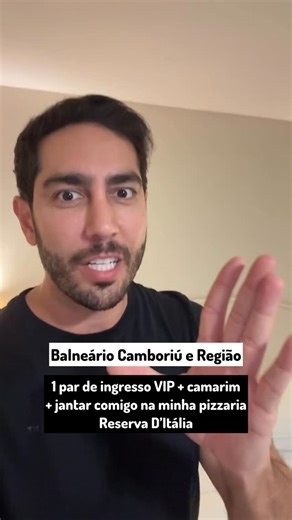 Jonathan Nemer on Instagram: "Parabéns aos 2 sorteados: @nanamachado6 e @joao_santos1977. Vocês marcaram 2 amigos, me seguiram e seguiram a @reservaditaliaoficial e foram contemplados. Agora assistirão o show do setor VIP, irão ao Camarim e poderão jantar com 1 acompanhante na Pizzaria @reservaditaliaoficial em Tijucas. Quem não ganhou, não fique triste. Ainda tem ingresso promocional e sem taxa do site para o show desta 2ª feira em BC. Vamos que vai valer muito a pena ❤️❤️❤️ PROMOÇÃO BALNEÁRIO 