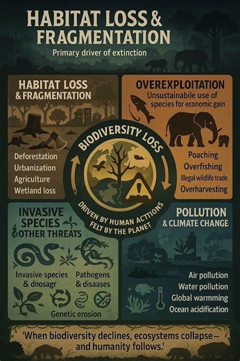 Biodiversity Loss Explained in 45 Sec | Causes & Global Threats | UPSC GS-III #upscpreparation