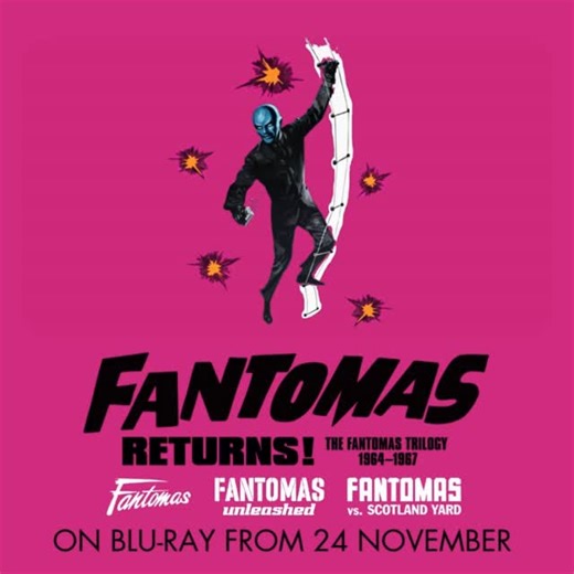 Eureka Entertainment on Instagram: "Three globe-trotting adventures packed with daring heists, outrageous set pieces, and an unforgettable masked mastermind, starring Jean Marais and Louis de Funès. FANTÔMAS RETURNS! THE FANTÔMAS TRILOGY 1964–67 is coming to Blu-ray for the first time on home video in the UK as part of The Masters of Cinema Series from 24 November. #limitededition #Fantômas #FantomasTrilogy #ClassicFrenchCinema #Fantomas #AndréHunebelle #JeanMarais #LouisDeFunes #1960scinema #Cr