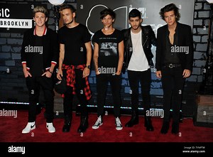 One Direction arrives on the red carpet at the 2013 MTV Video Music Awards at Barclays Center in New York City on August 25, 2013. This is the first time the awards show has been held in Brooklyn and Barclays Center which opened last September.      UPI/Dennis Van Tine Stock Photo - Alamy