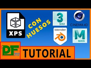 Abre archivos XPS con huesos en Blender, Cinema 4D, 3ds Max y Maya CONVERTIR XPS A FBX