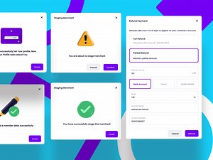 Alert & Success Modals | Payments Processing Platform