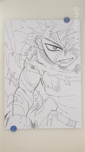 Draw Deku with a cheap pen My Hero Academia season 8 #art #anime