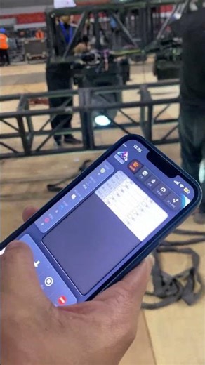 Debugging Hoists Right Next to the Truss #showcontrol #stageautomation