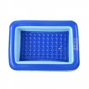 [Hot Item] Custom Inflatable Pool 2-Ring Rectangular Blow up Medium PVC Inflatable Swimming Pool