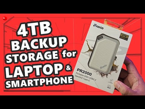 PWEDE sa ANDROID, iPhone, laptop, PC & Macbook - BIWIN PR2000 External SSD 4TB