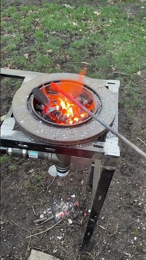 Brake drum forge! Made from scrap metal