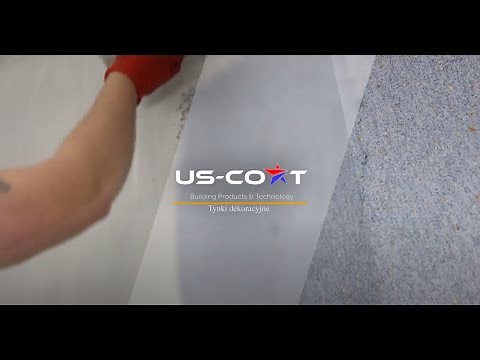 Aplikacja tynku mikowego z kruszywa kwarcowego-jak nakładać? Tynk ozdobny film instruktażowy US-COAT