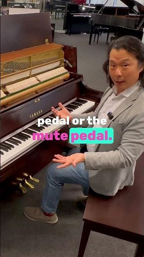What Do the Pedals on an Upright Piano Do? 🎹 | Hugh Sung at Cunningham Piano #shorts