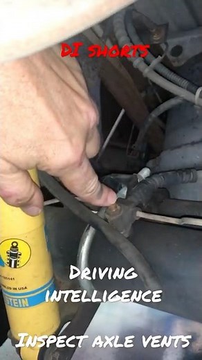 Inspect Rear Axle Vent Hose Regularly, Especially Older Vehicles: Water Damage In Axle: DI #Shorts