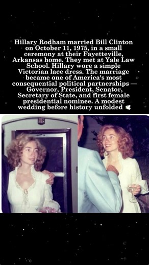 Hillary Clinton & Bill Clinton's Wedding — October 11, 1975 💍🇺🇸#HillaryClinton #BillClinton