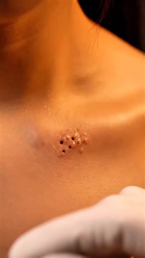 Satisfying Deep Blackhead Removal ASMR 😱 #pimplepop #blackheadremoval #satisfying #skincare #asmr