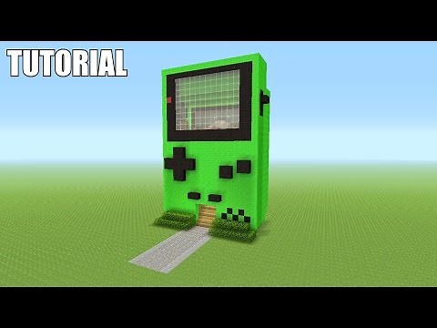 Minecraft Tutorial: How To Make A Nintendo GAMEBOY Color!! (Survival House)