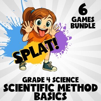 6 SPLAT Science Games - Scientific Method Basics - Grade 4 No Prep Review