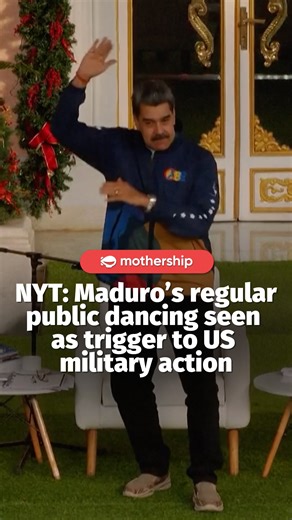 Mothership on Instagram: "“It was one dance move too many for Venezuela’s President Nicolás Maduro,” wrote The New York Times. Clips of Maduro dancing on state television were reportedly seen by Trump officials as open defiance, and a sign he was not taking US threats seriously. The New York Times also reported that some officials felt Maduro was mocking the Trump administration and calling what he believed was a bluff, after he brushed off a US strike and appeared dancing to a remix repeating “