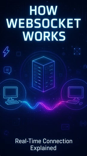 Can U Code on Instagram: "How real-time communication actually works behind the scenes. #websocket #webdevelopment #javascript #nodejs #backenddeveloper #frontenddeveloper #programminglife #devcommunity #learncoding #techreels #web"