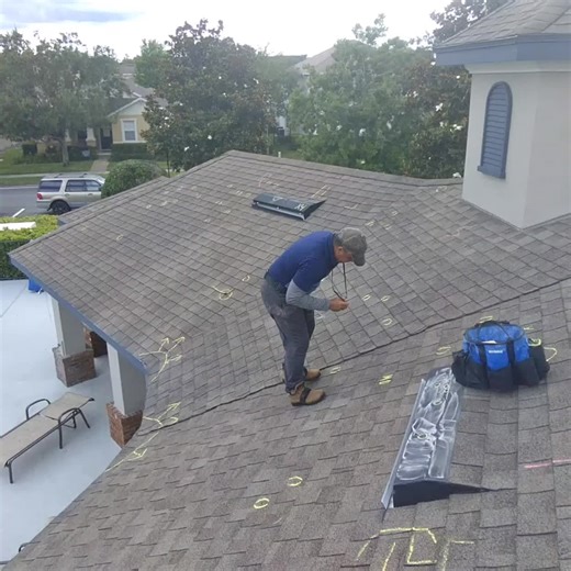 Engineer inspection on a shingle roof #dougabomb #experiencematters #roofingconstruction