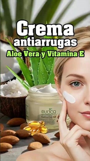My grandmother used this and had no wrinkles! 😱 Homemade cream with aloe vera and vitamin E ✨