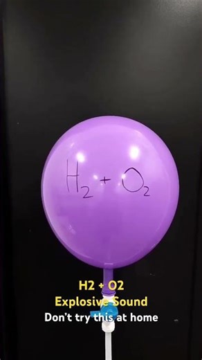 H2 + O2 explosion🔥🙌|#shorts |#ytshorts |#shortsfeed |#youtubevideos