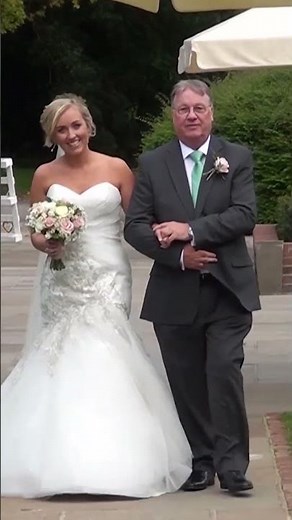 Bride Walks Down The Aisle