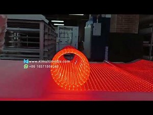 Transparent Film LED Display Showcase | Stunning Visual Effect on Glass